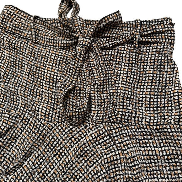 Zara Chic Plaid Mini Skirt/Skort with Bow Sz XS NWT - Picture 3 of 7